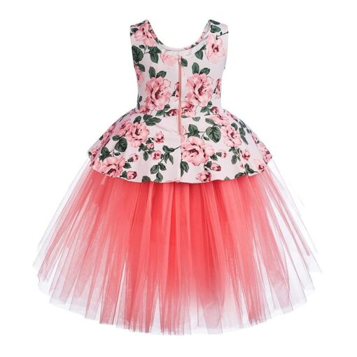 Toy Balloon Kids Girls Dark Peach Dress - Image 4