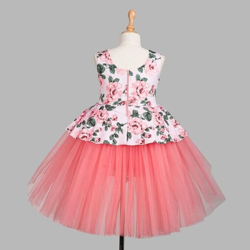 Toy Balloon Kids Girls Dark Peach Dress - Image 8