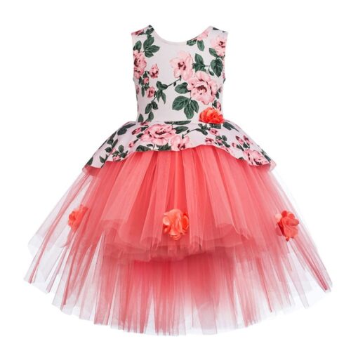 Toy Balloon Kids Girls Dark Peach Dress