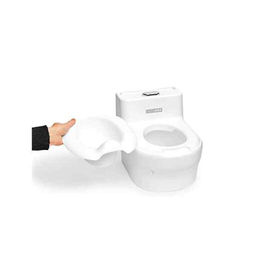 Skip Hop Made for Me Potty Training Toilet for Toddlers with Realistic Flushing Sound & Baby Wipes Holder, White - Image 6