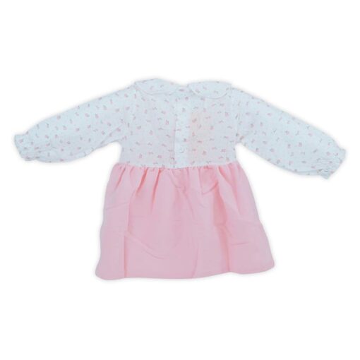 White and Pink Toddler Baby Girl Princesses Belle Dress - Image 3