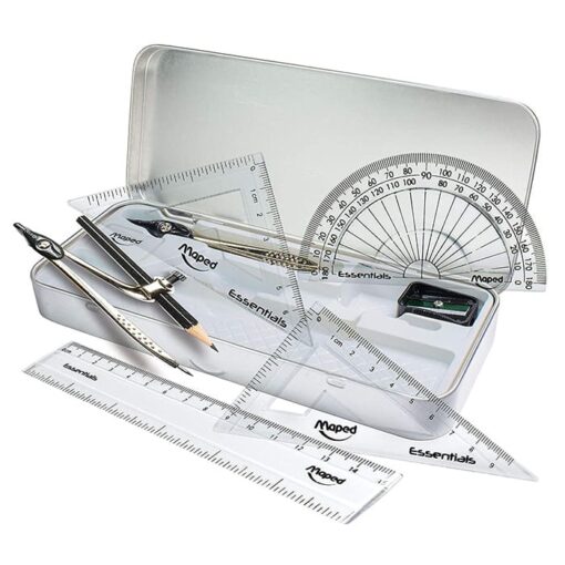 Maped Essentials - Study 9 Piece Geometry Kit Geometry Box - Image 2