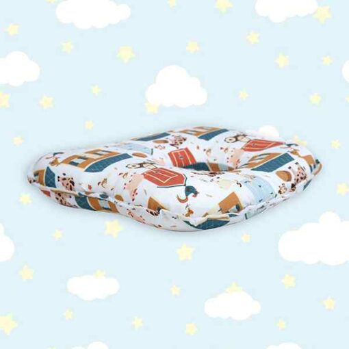 StarAndDaisy Memory Foam Baby Head Shaping Pillow for Preventing Flat Head Syndrome, 0+ Years, 26 cm X 21 cm X 4 cm (Bambi & Friends) - Multicolor - Image 3
