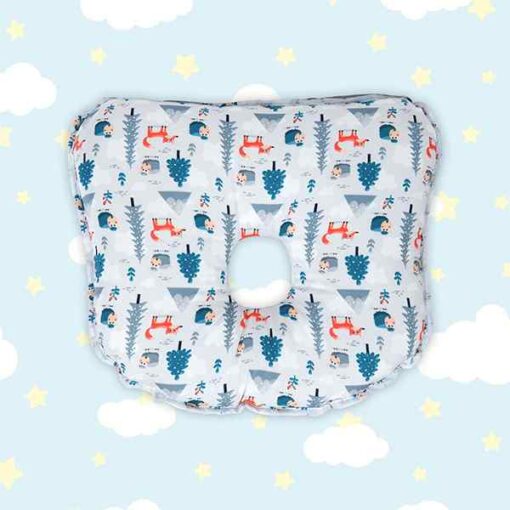 StarAndDaisy Memory Foam Baby Head Shaping Pillow for Preventing Flat Head Syndrome, 0+ Years, 26 cm X 21 cm X 4 cm (Bambi & Friends) - Multicolor - Image 4
