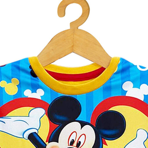 Mickey Mouse Printed Cotton T-shirt for Kids from 2years to 6years - Image 3
