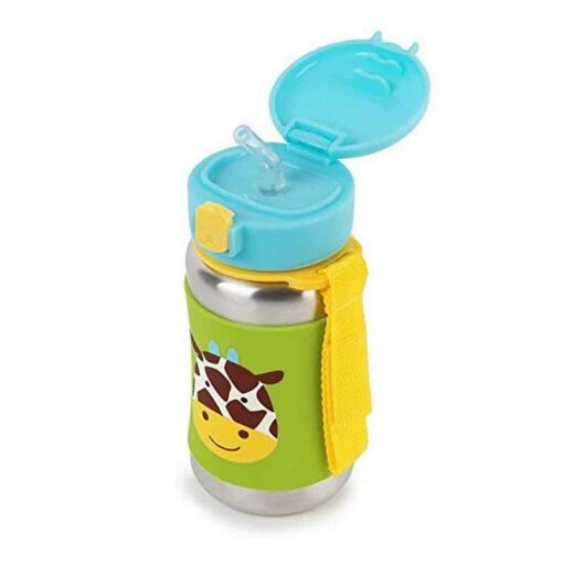 Skip Hop Zoo Stainless Steel Sports Bottle Giraffe