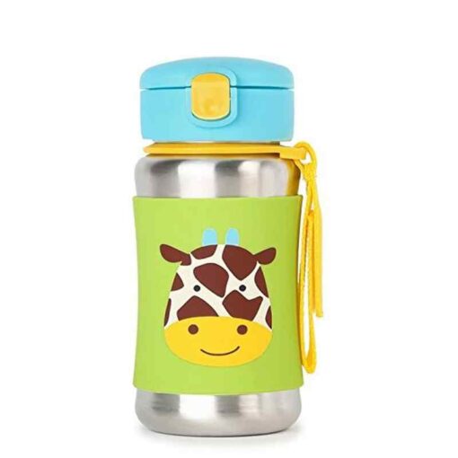 Skip Hop Zoo Stainless Steel Sports Bottle Giraffe - Image 2