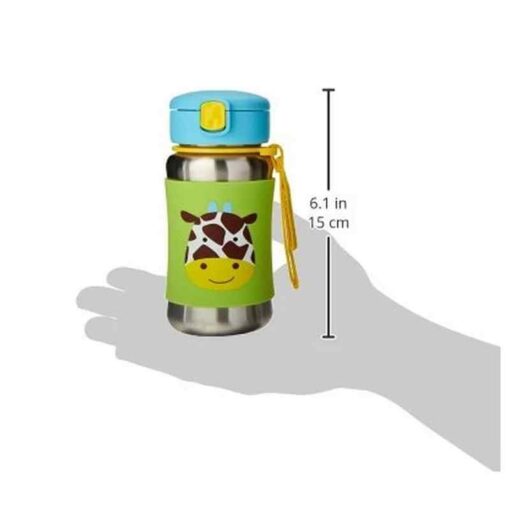 Skip Hop Zoo Stainless Steel Sports Bottle Giraffe - Image 3