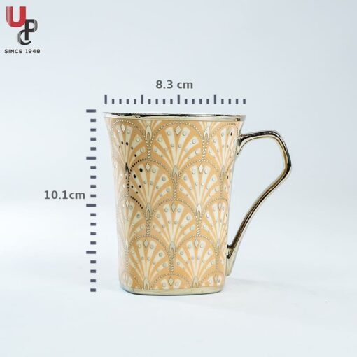 SND Homes Flower Series Fine Bone China Ceramics 300ml (Pack of 2) Bone China Coffee Mug  (330 ml, Pack of 2) - Image 4