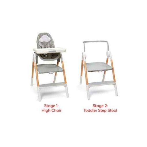 Skip Hop - Sit-To-Step Highchair Grey/White - Image 3