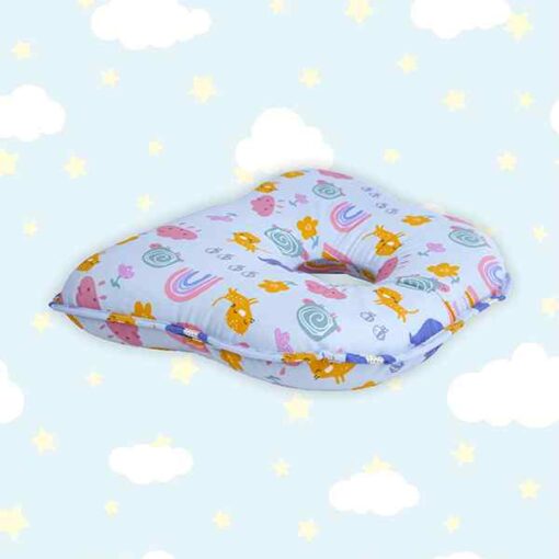 StarAndDaisy Memory Foam Baby Head Shaping Pillow for Preventing Flat Head Syndrome, 0+ Years, 26 cm X 21 cm X 4 cm (Bambi & Friends) - Multicolor - Image 3