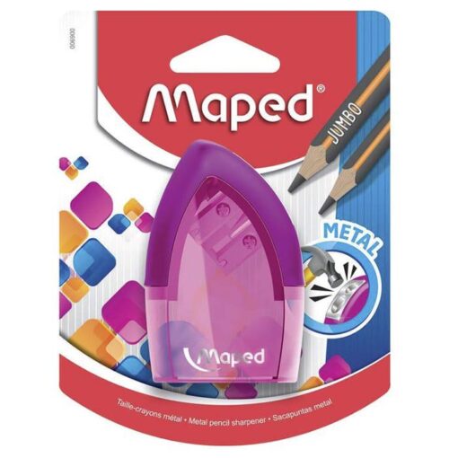 Maped Pencil Sharpener Tonic Metal 2 Holes Canister Blister - Image 7