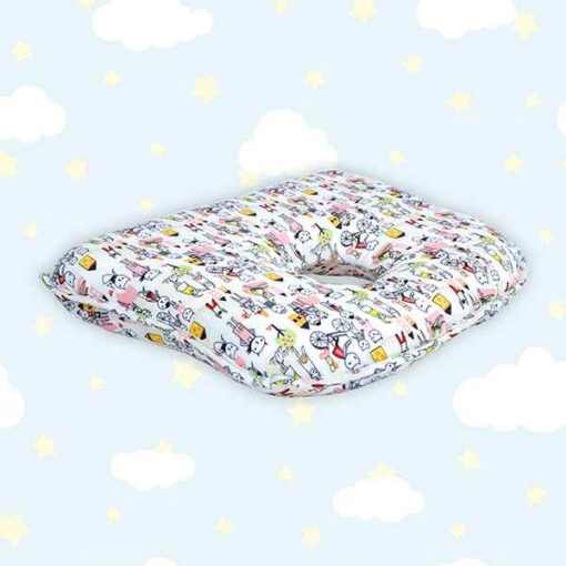 StarAndDaisy Memory Foam Baby Head Shaping Pillow for Preventing Flat Head Syndrome, 0+ Years, 26 cm X 21 cm X 4 cm (Bambi & Friends) - Multicolor - Image 2