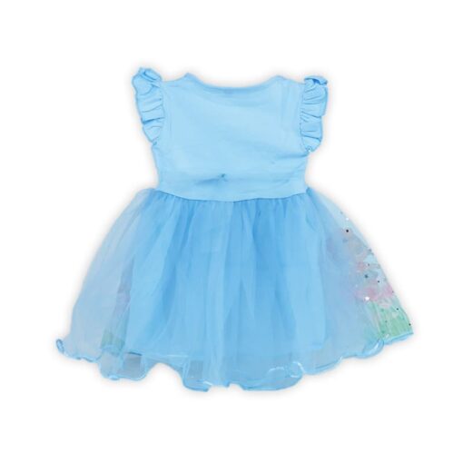 Blue Toddler Baby Girl Princesses Belle Dress - Image 2