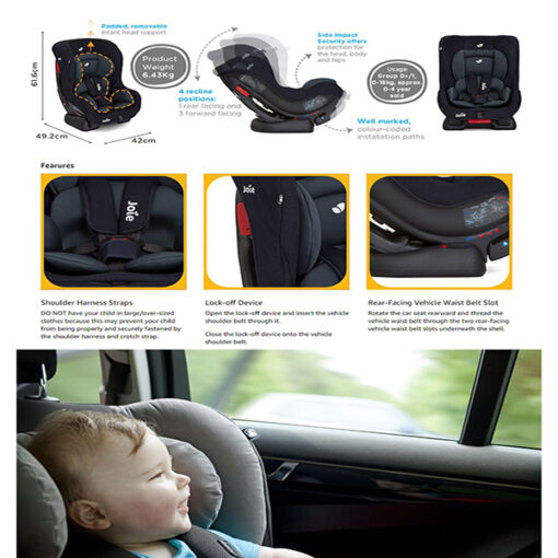 JOIE CAR SEAT- TILT- NAVY BLAZER - Image 5