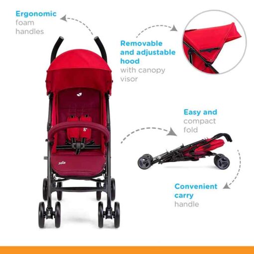 Joie Nitro Lx Cherry Stroller - Image 4