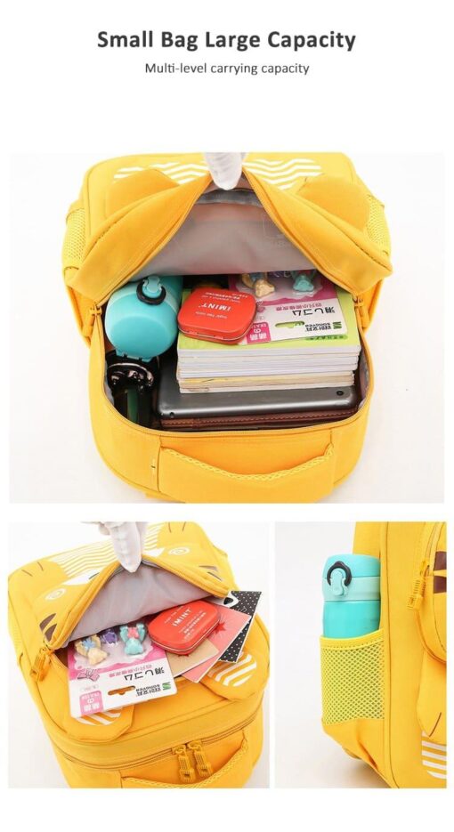 StarAndDaisy Backpack for Toddlers, Boys and Girls, school bag. Perfect Size for School and Travel, BPA-Free,  Light weight, lion bag (Yellow) - Image 9