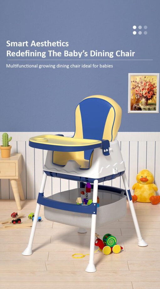 StarAndDaisy Comfort 4 in 1 High Chair - Booster Seat in Graffiti Prints (Pink & Green) - Image 6
