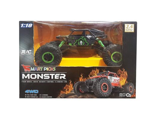 1:18 Rechargeable Rock Crawling 4WD 2.4 Ghz 4x4 Rally Car Remote Control Monster Truck Kids Play Toys - Image 3