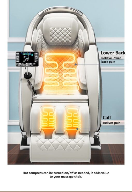 StarAndDaisy Gravity heated air compression sleeping massage chair with 2 control systems full body 4D massage chair - Image 6