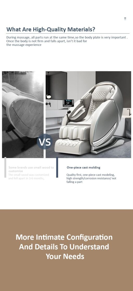 StarAndDaisy Gravity heated air compression sleeping massage chair with 2 control systems full body 4D massage chair - Image 5