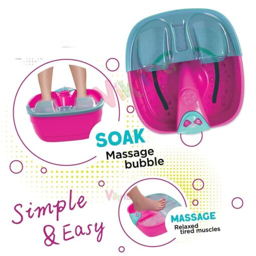 Foot Spa Sets for Girls Ages 7-12 with Nail Kit for Kids - DIY Manicure and Pedicure Set with Foot Care Kit Perfect for Sleepovers and Slumber Party. Helps Develop Self-Care and Creativity - Image 3