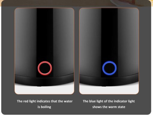 StarAndDaisy  Electric Kettle with Stainless Steel Body, 1.8 liters for tea and Hot water. Auto Shut-Off. Cordless (Black) - Image 6