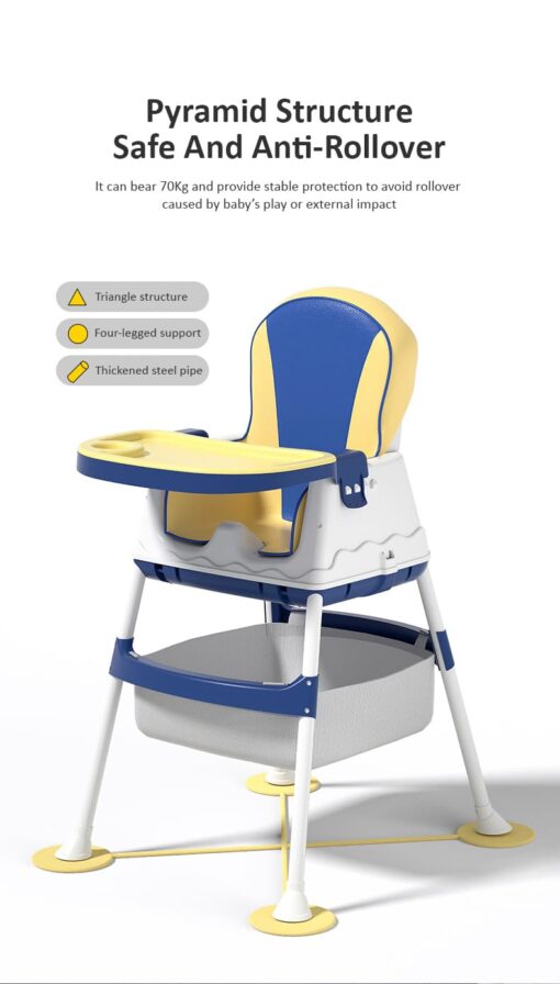StarAndDaisy Comfort 4 in 1 High Chair - Booster Seat in Graffiti Prints (Pink & Green) - Image 14