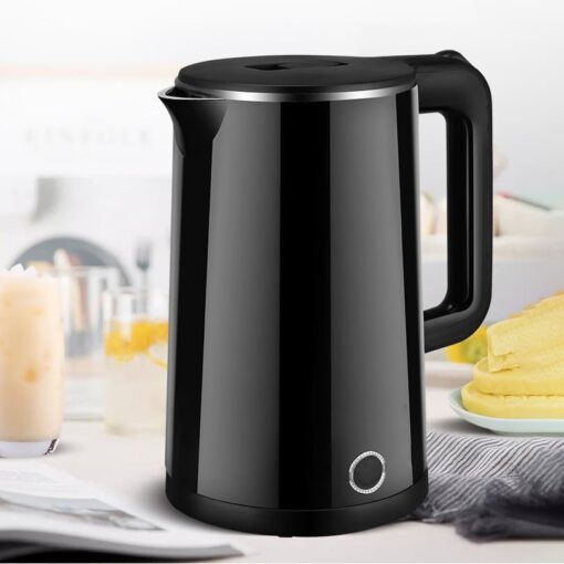 StarAndDaisy  Electric Kettle with Stainless Steel Body, 1.8 liters for tea and Hot water. Auto Shut-Off. Cordless (Black)