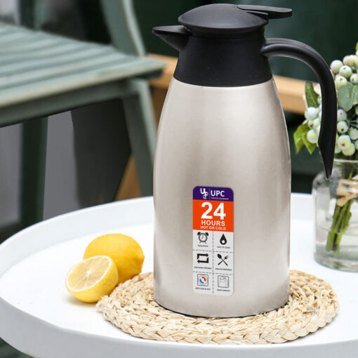 StarAndDaisy Stainless Steel Thermal Triple Wall Vacuum Insulated Flask Insulation Thermos 2 litre Silver