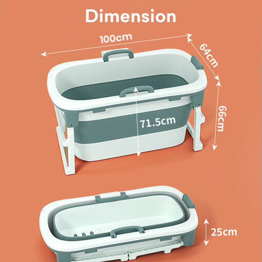 StarAndDaisy Folding Bath Tub for Kids Children and Adult Vertical Mega Size Super Large Bathtub  (Blue | ‎1 meter) - Image 14