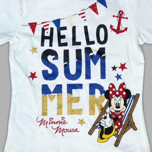 Disney Mickey Mouse Printed T-shirt 100% COTTON for kids from 2years to 6years (White) - Image 2