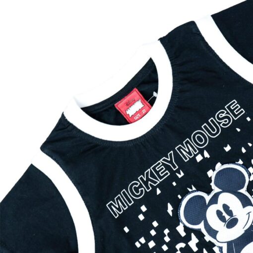Mickey Mouse Printed T-shirt 100% COTTON for kids from 2years to 6years (Black, Mickey) - Image 3