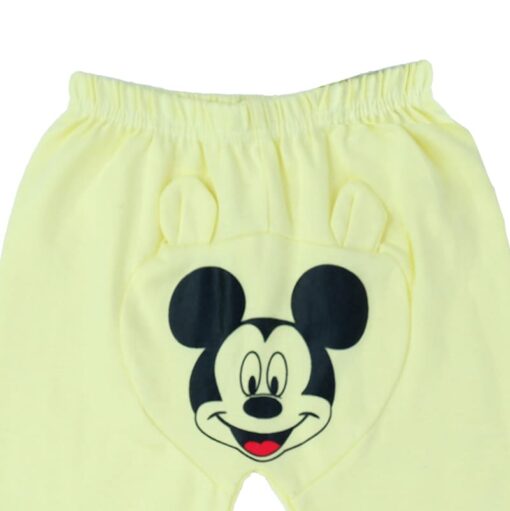 Mickey Mouse printed Night Suit Wear Yellow - Image 3