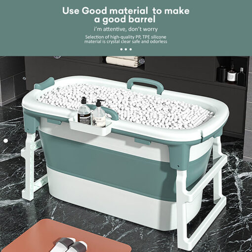 StarAndDaisy Folding Bath Tub for Kids Children and Adult Vertical Mega Size Super Large Bathtub  (Blue | ‎1 meter) - Image 7