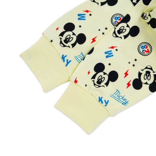 Mickey Mouse printed Night Suit Wear Yellow - Image 4
