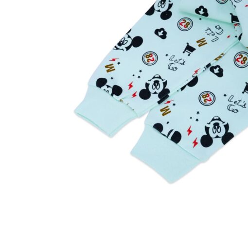 Mickey Mouse printed Night Suit Wear Green - Image 4