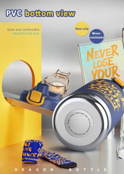 Flask with Hanging Buckle 1100ml (Dark Blue)