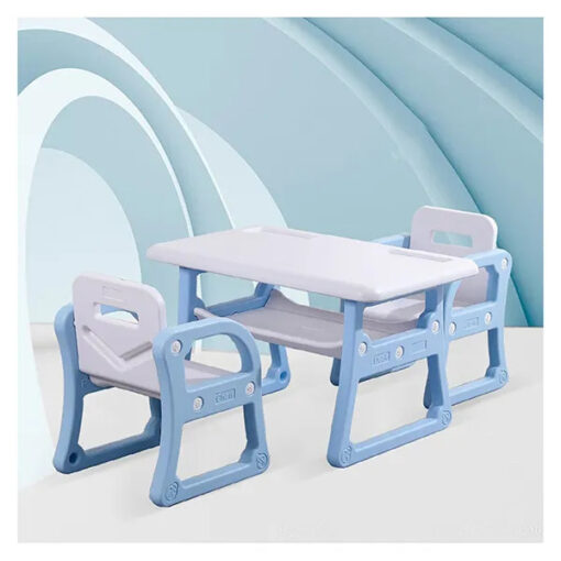 [Refurbished] StarAndDaisy  Multi-Functional Kids Table Chair Set - Early Education Study, Toy Play Table for 2-10 Years Old Kids -  Blue