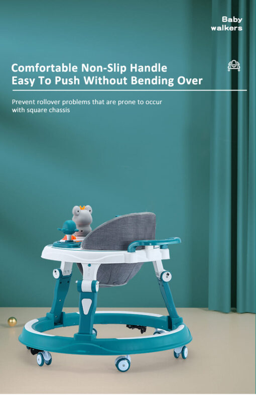 [Refurbished] StarAndDaisy multifunctional intelligent early education baby walker with Toy tray (Blue) - Image 12