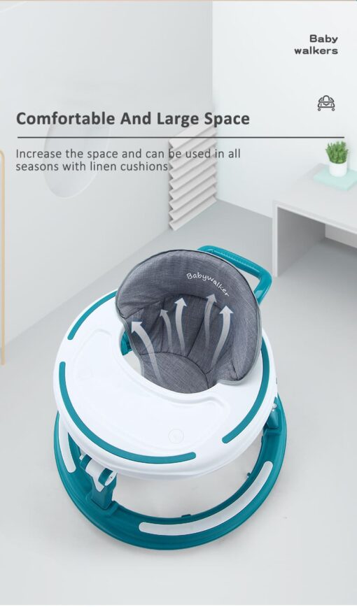 [Refurbished] StarAndDaisy multifunctional intelligent early education baby walker with Toy tray (Blue) - Image 19