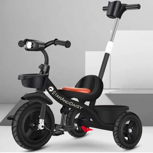 [Refurbished] StarAndDaisy Luxury Kids Tricycle / Toddlers Tricycle (Black)
