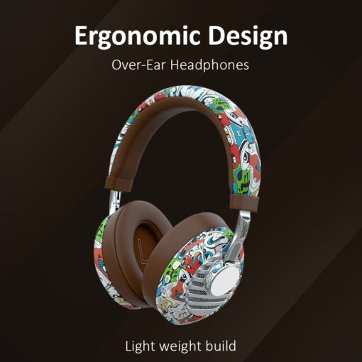 StarAndDaisy RIO Headphone For cellphone V5.0 Sporty Wireless Headset Sweat Proof Design (Graffiti Desigen) - Image 3