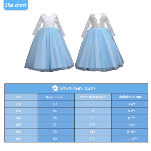 StarAndDaisy Girls Party Dresses Premium Serires (Blue| 336) - Image 6
