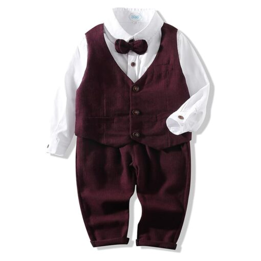 StarAndDaisy Boys Party Dresses Premium Serires (White & Red | tz893) - Image 10