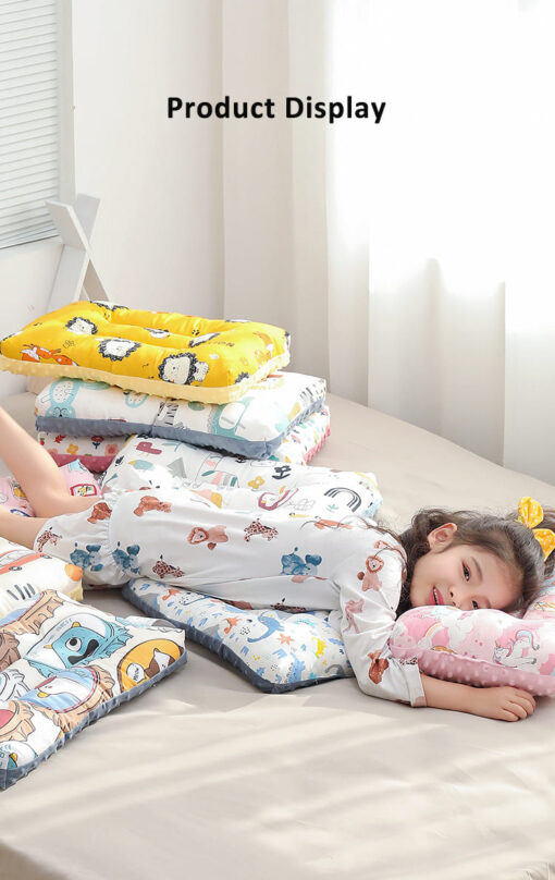 StarAndDaisy Baby Cotton Pillow with Animal print white. - Image 2