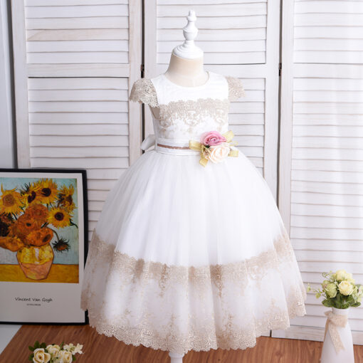 StarAndDaisy Girls Party Dresses Premium Serires (white| A7150) - Image 2