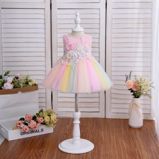 StarAndDaisy Girls Party Dresses Premium Serires (pink| G007) - Image 2