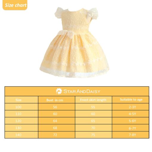 StarAndDaisy Girls Party Dresses Premium Serires (Champagne| po2) - Image 2