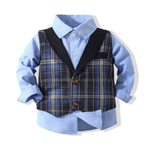 StarAndDaisy Boys Party Dresses Premium Serires (Light Blue & Robin Egg Blue| tzd3476) - Image 6